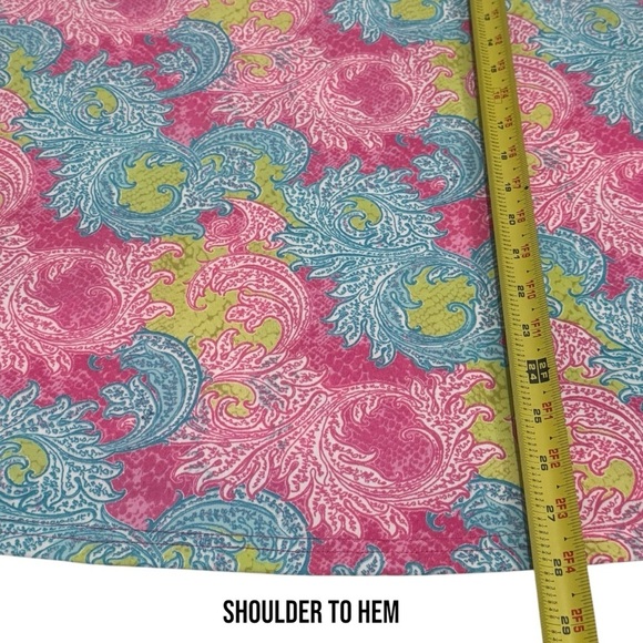 Belle by Kim Gravel Relaxed Pink and Blue Tank Top - Picture 9 of 9